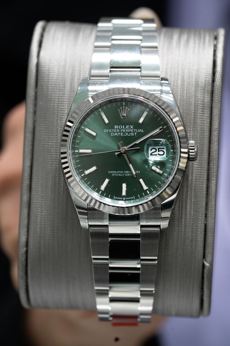 ROLEX DATEJUST TABLEAU VERT 2025