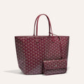 Goyard Tote Bag Burgundy