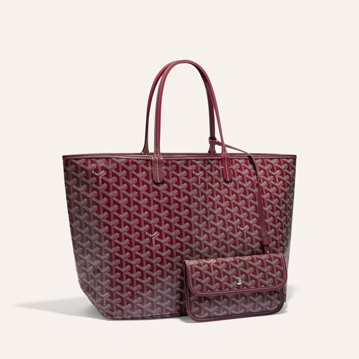 Goyard Tote Bag Burgundy