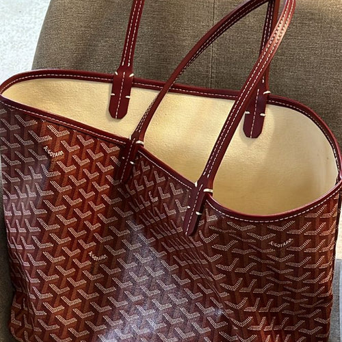 Goyard Tote Bag Burgundy